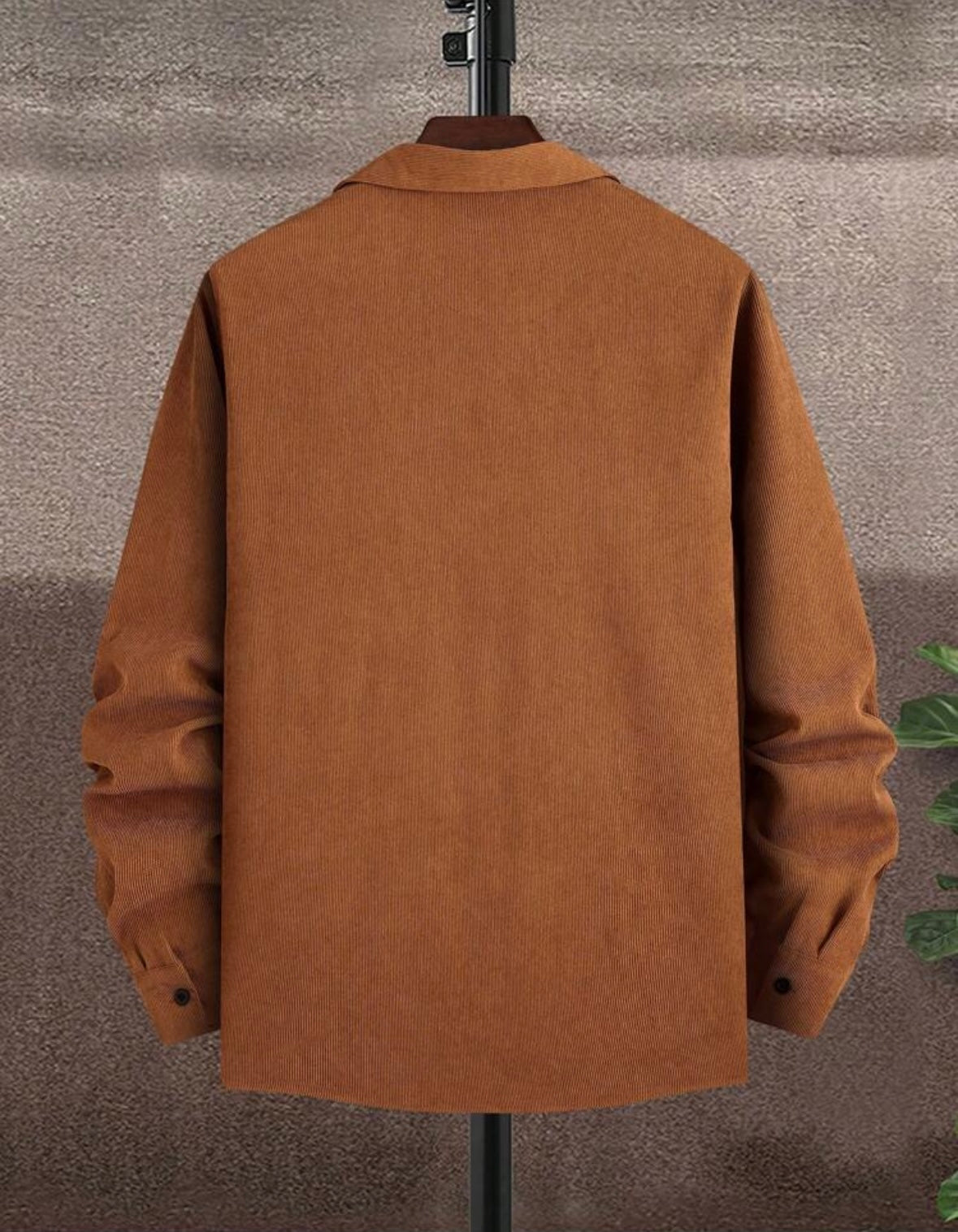 Men's Casual Front Button Long Sleeve Shirt