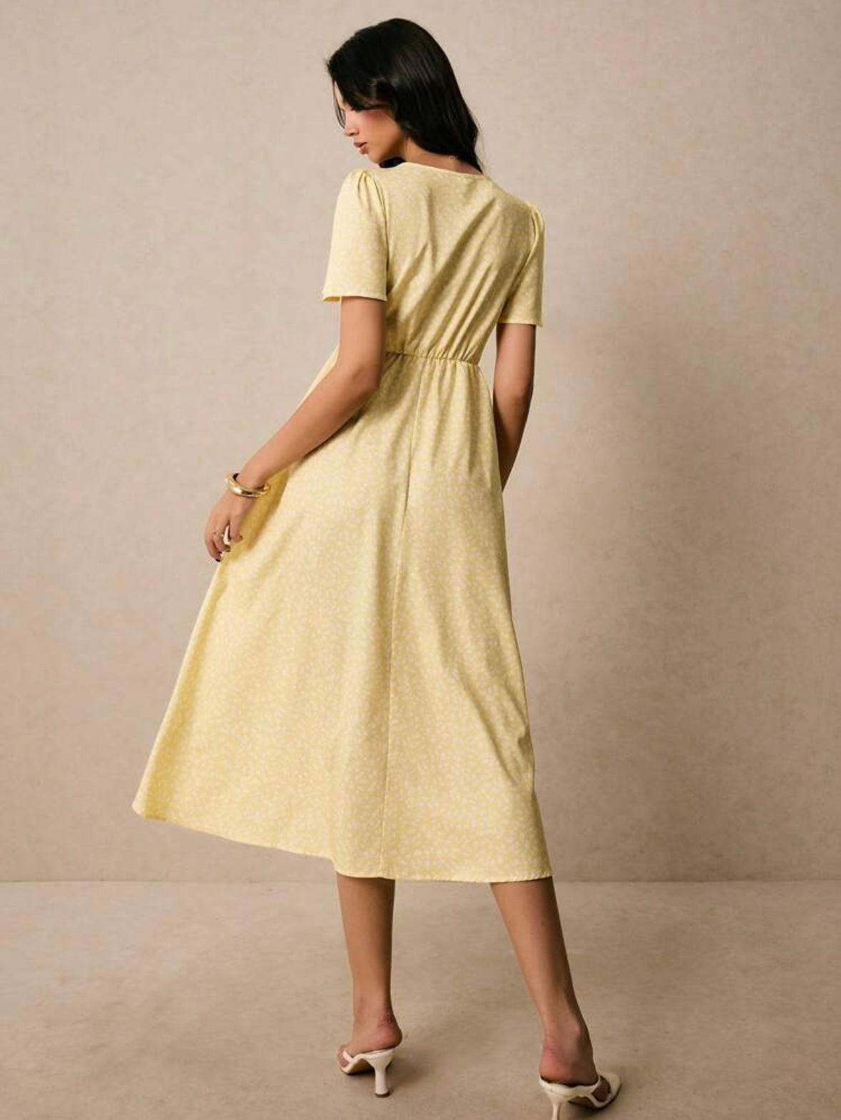 Ditsy Floral Print | Twist Front | Pastel Dresses |