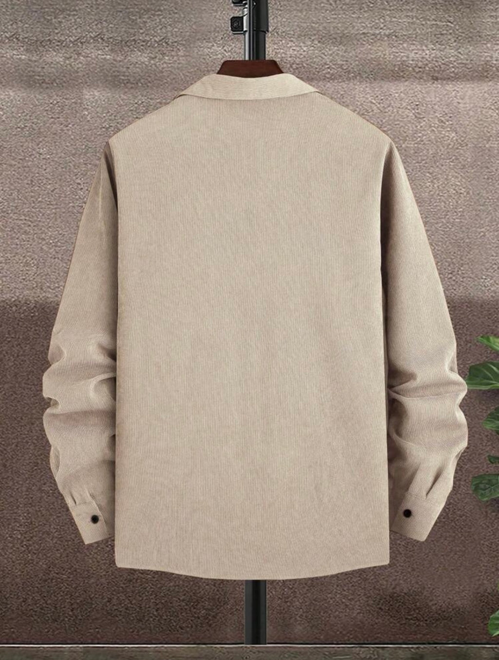 Men's Casual Front Button Long Sleeve Shirt