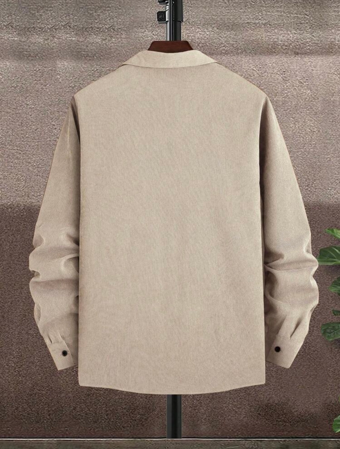 Men's Casual Front Button Long Sleeve Shirt
