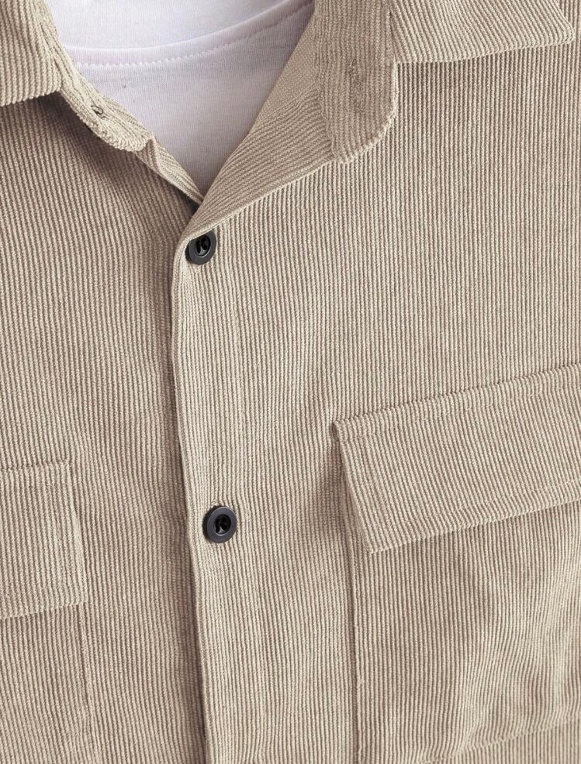 Men's Casual Front Button Long Sleeve Shirt