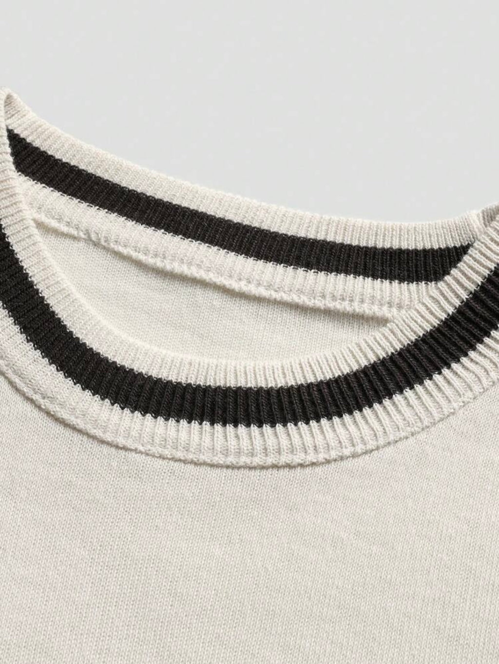 Men's Cuff Crew Neck | Short Sleeve| Knit Top | Old Money |