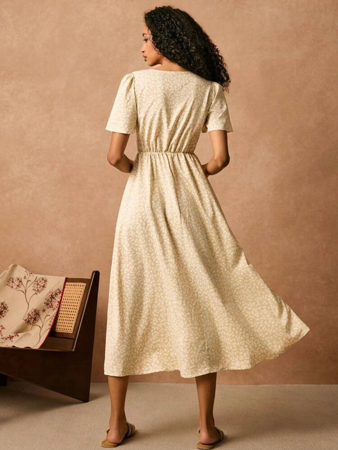 Ditsy Floral Print | Twist Front | Pastel Dresses |