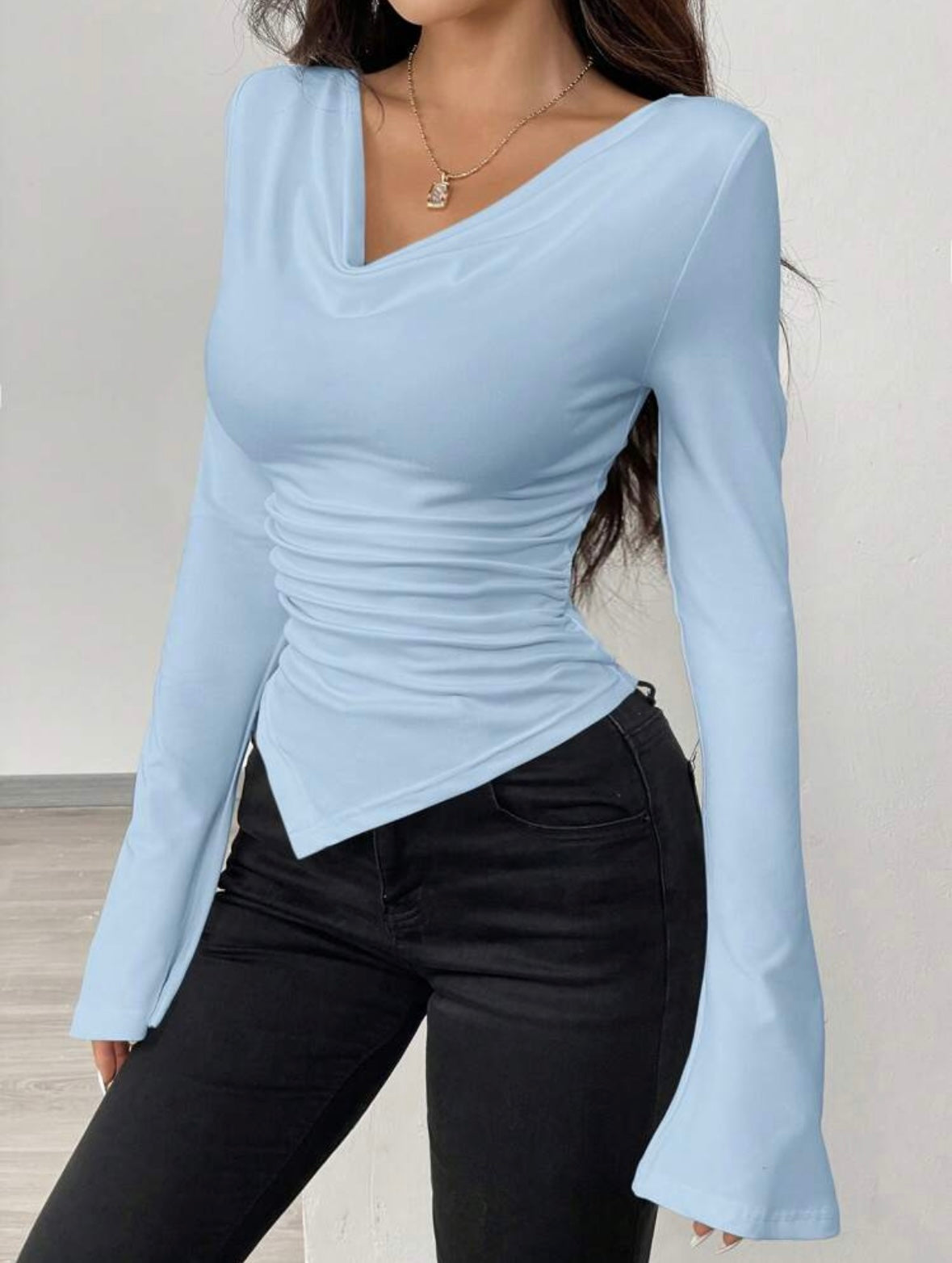 Knit T-shirt | Scoop Neck |