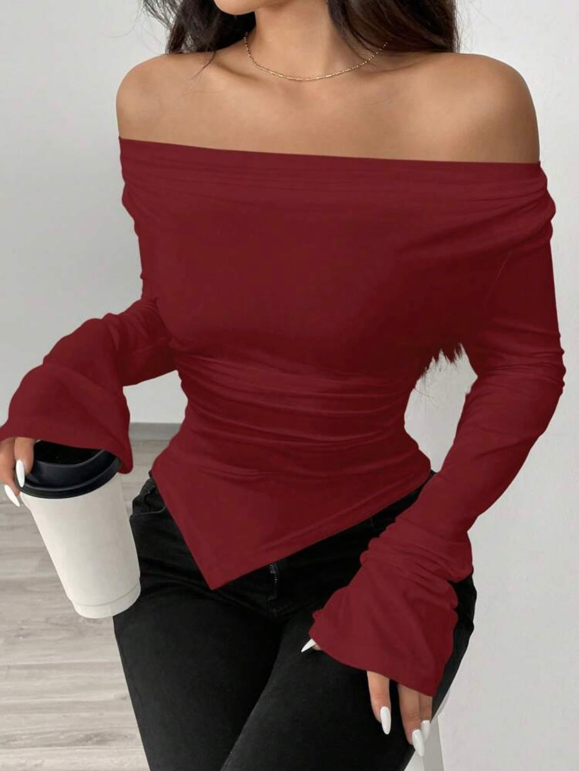 Knit T-shirt | Scoop Neck |