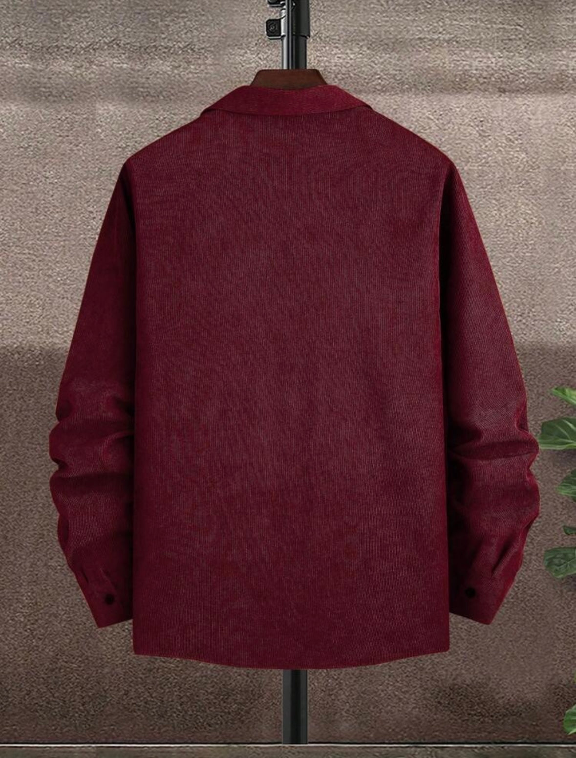 Men's Casual Front Button Long Sleeve Shirt