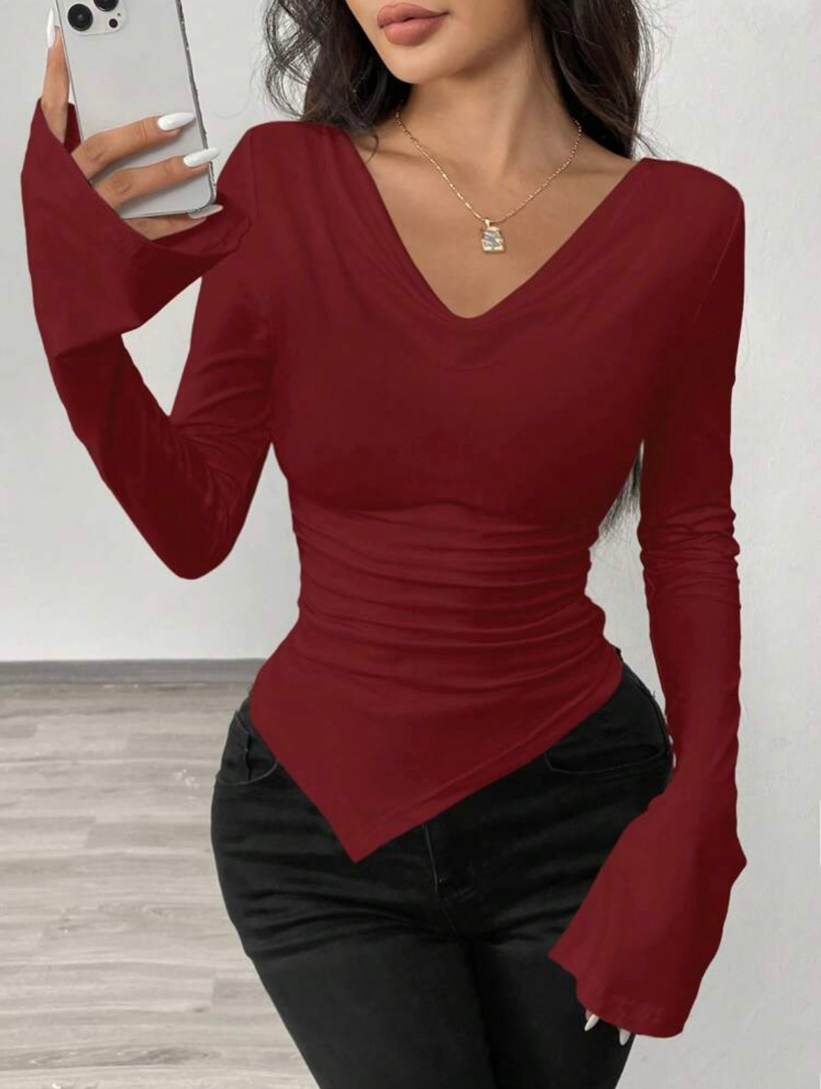 Knit T-shirt | Scoop Neck |