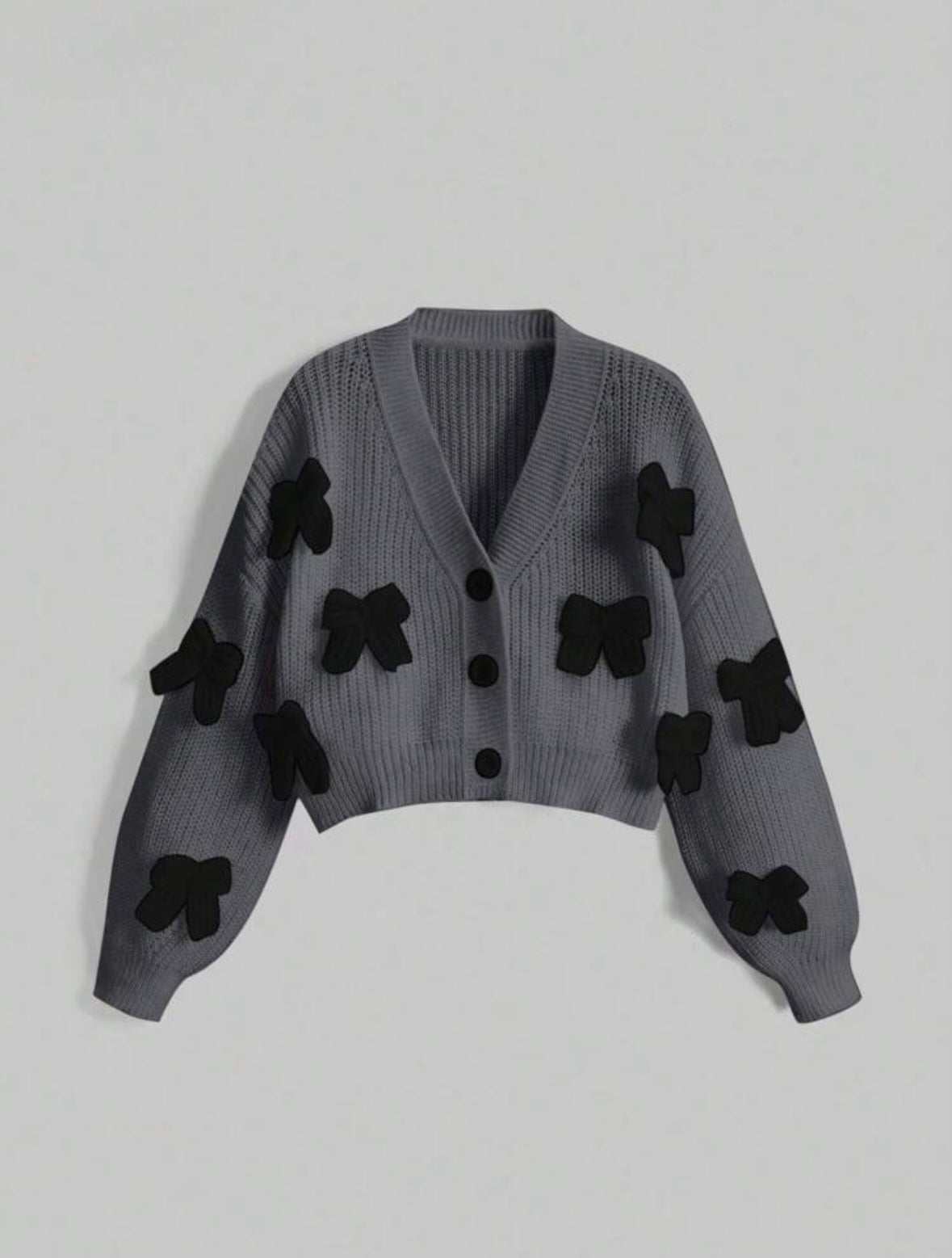 Kawaii Women's 3D Bow Detail Cardigan | Knitted | Sweater |
