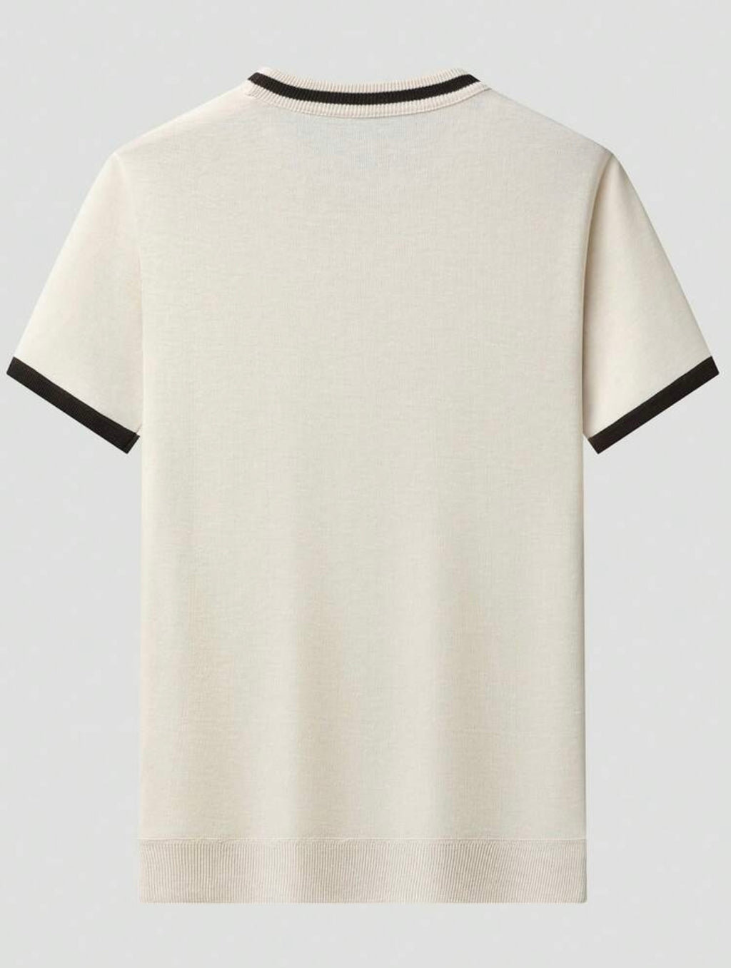 Men's Cuff Crew Neck | Short Sleeve| Knit Top | Old Money |