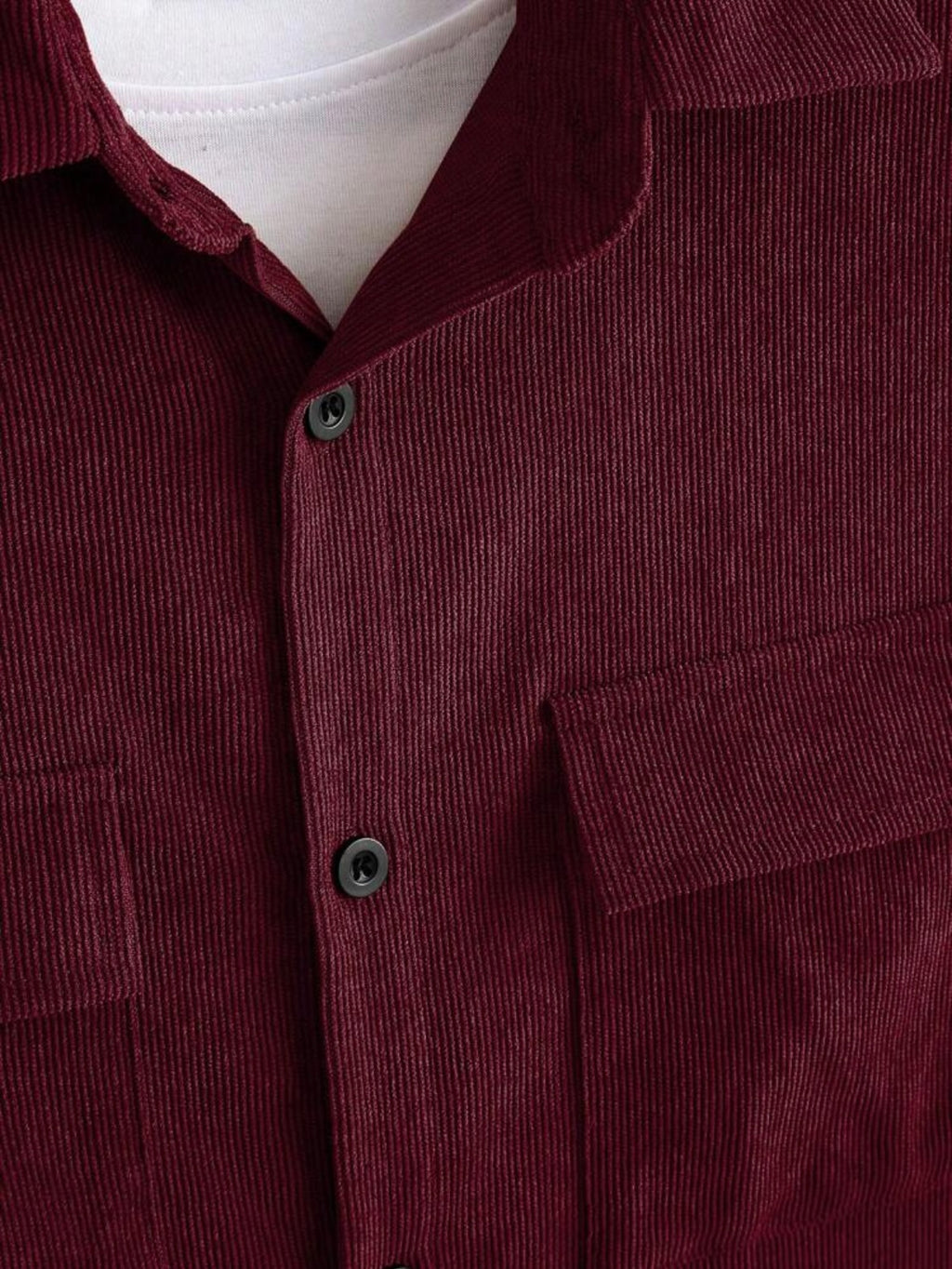 Men's Casual Front Button Long Sleeve Shirt