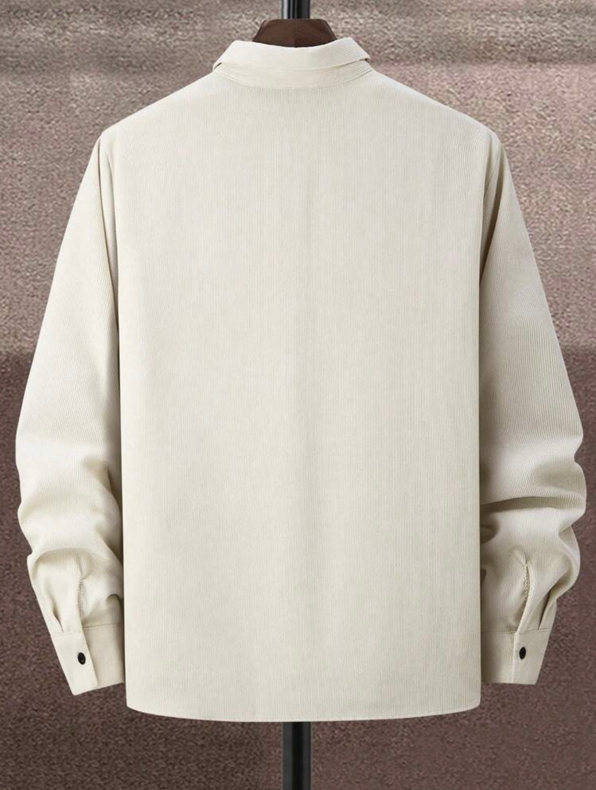 Men's Casual Front Button Long Sleeve Shirt